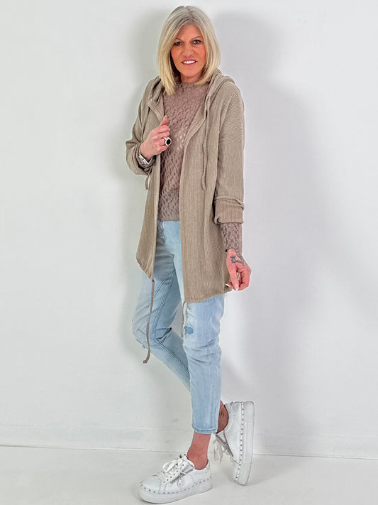 Leichtes, weiches Jäckchen - taupe