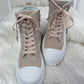 Hoge sneakers - beige