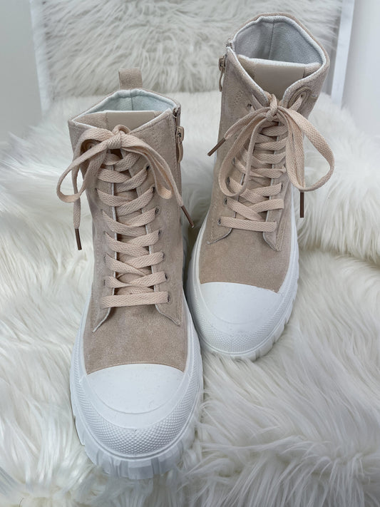 Hoge sneakers - beige