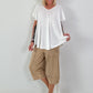 Light structured T-shirt - white