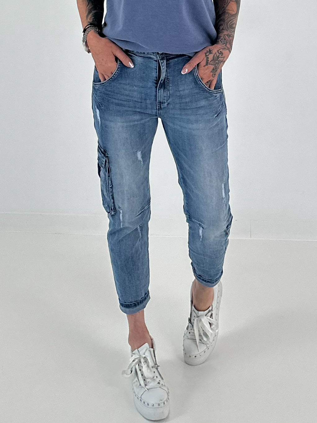 Cargo Jeans - denim