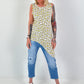 Long Top Leo asymmetrisch - gelb