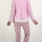 Feinstrick Pulli mit Top - rosa