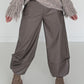 Vegane Lederhose 2 Looks - taupe