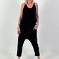 Baggy Trousers with Statement Patch - black