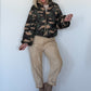 Puffy-Bomberjacke im Camouflage-Look - oliv-mehrfarbig