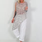 Net top Leo asymmetric - beige