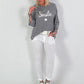 Shirt mit Streifen Smile - schwarz-weiss