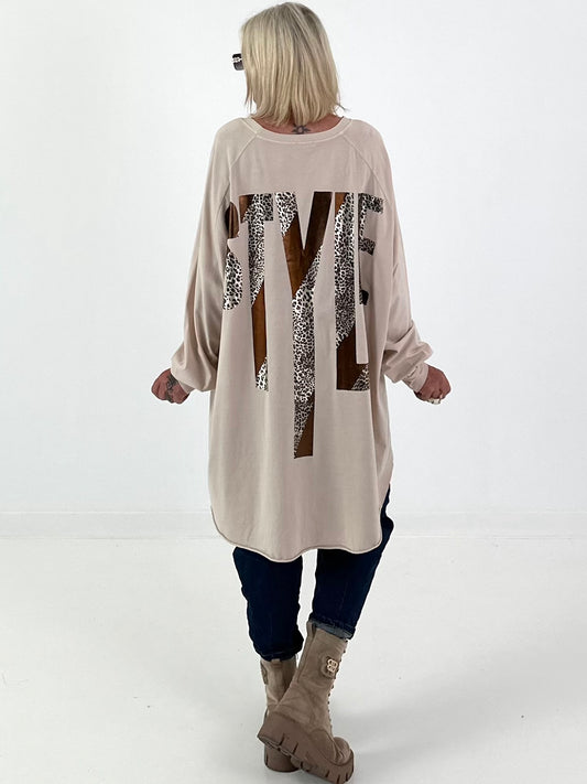 Oversized Shirt STYLE - beige