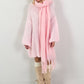Long pullover/dress model "Soft Aura" - baby pink