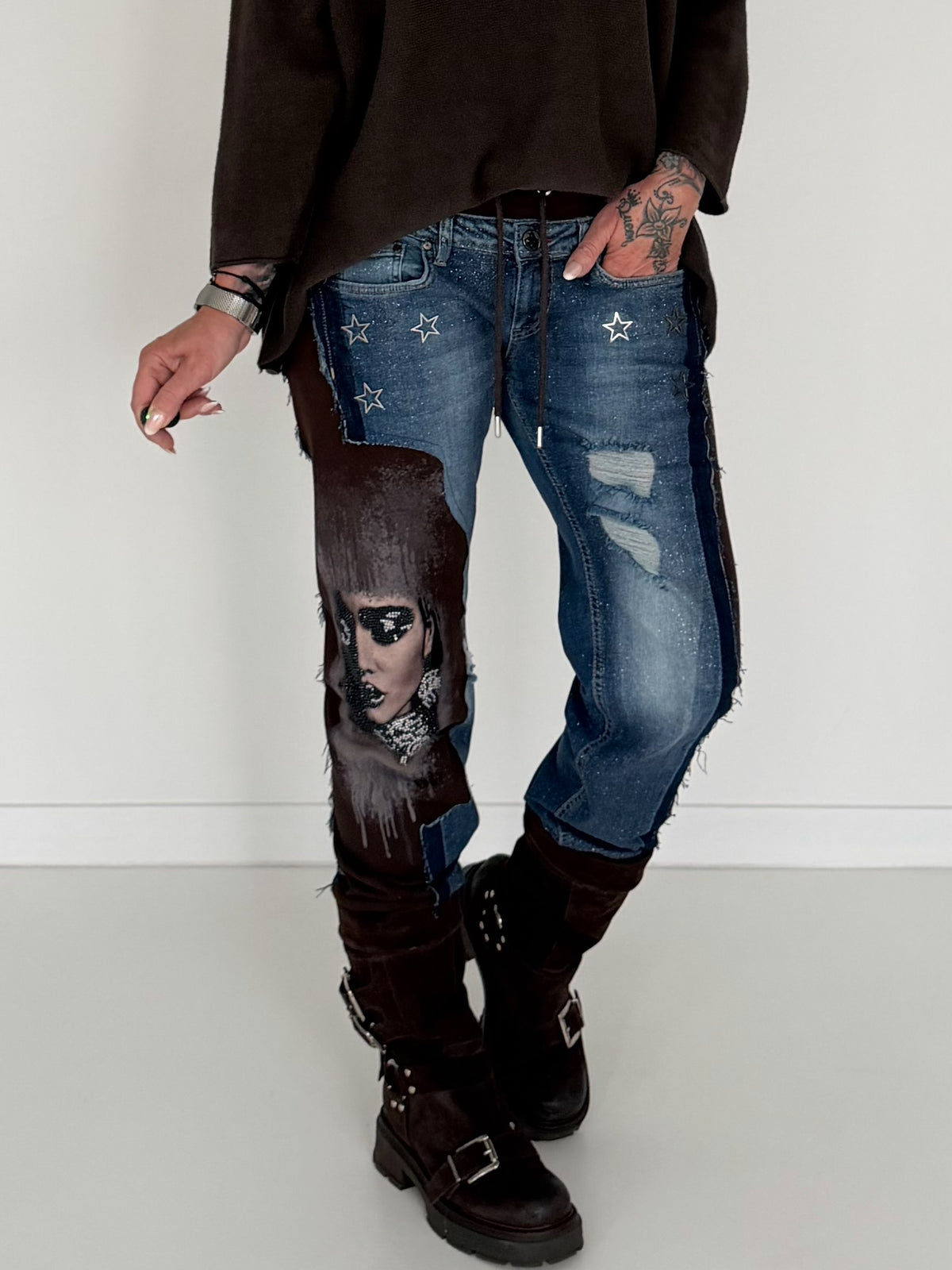 Jogg-Jeans Woman - denim-mokka
