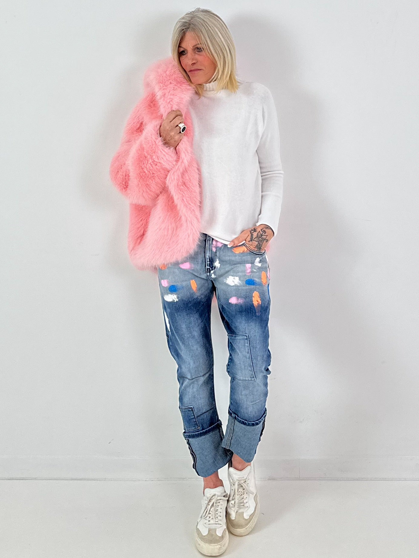 Jeans model "Pastel Brush" - denim