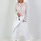 Leichter Hoodie aus Spitze - weiss