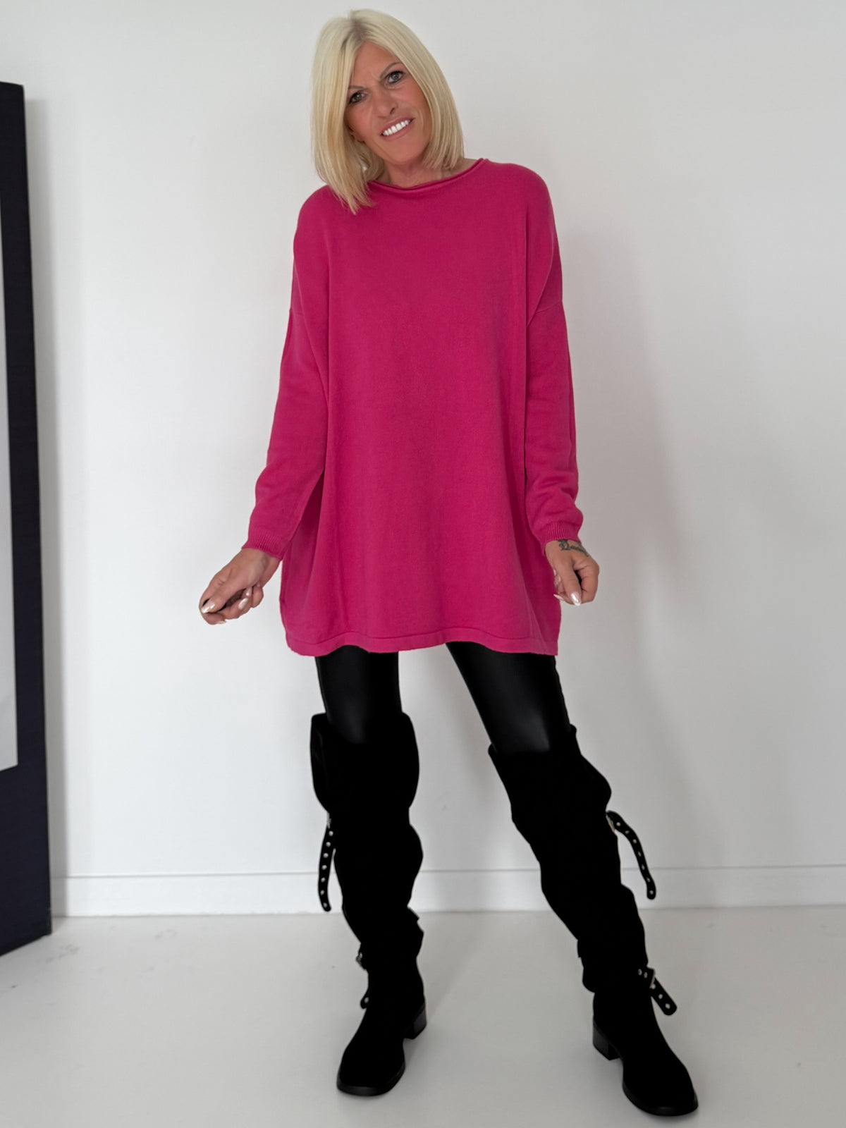 Longpullover - pink