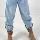 Jeans model "Twin Seam" - blue denim