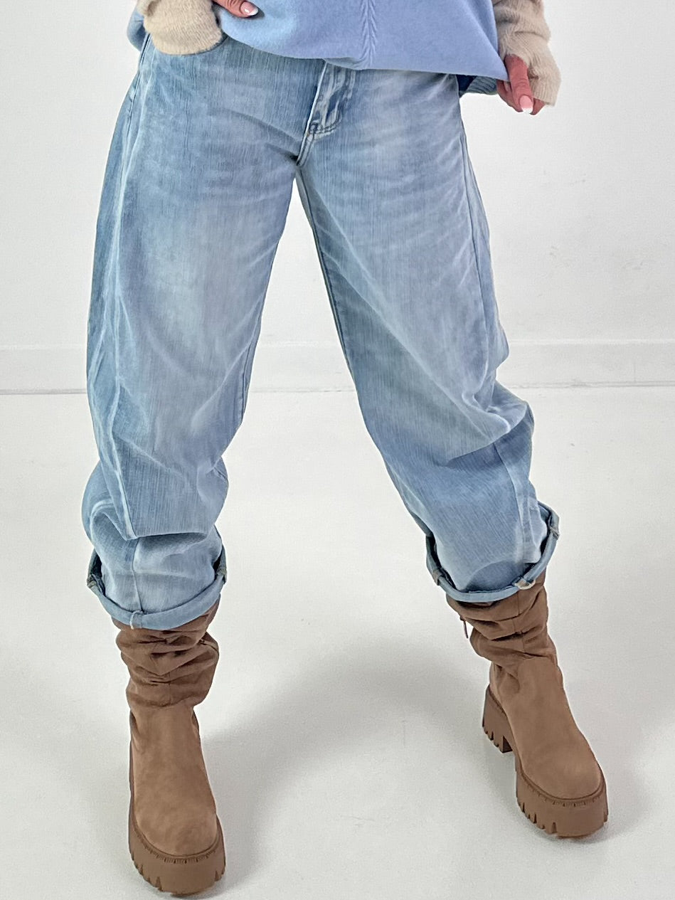 Jeans model "Twin Seam" - blue denim