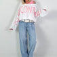 Cropped Sweater - white