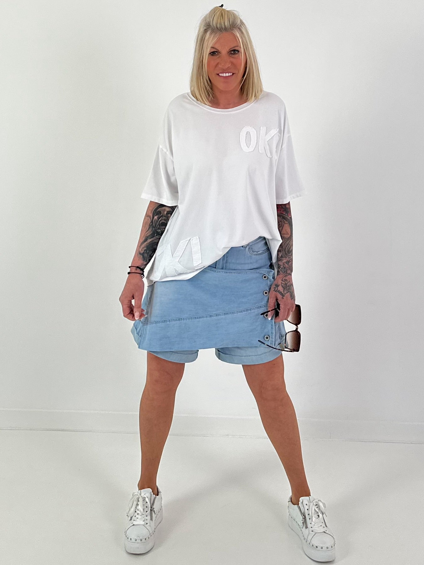 T-Shirt OK! - white