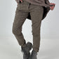 Hose mit elastischem Bund  - leo -taupe