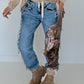 Jogg-Jeans im Used Look Tiger - denim