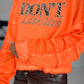 Sweater Don't Look Back - neon orange-leopard