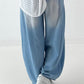 Leichte Ballon Jeans Hose  - hellbau