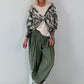 Light harem pants - olive