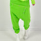 Baggy Hose Modell "Button-Belt" - apfelgrün ( lieferbar ab ca. 12.12.25)