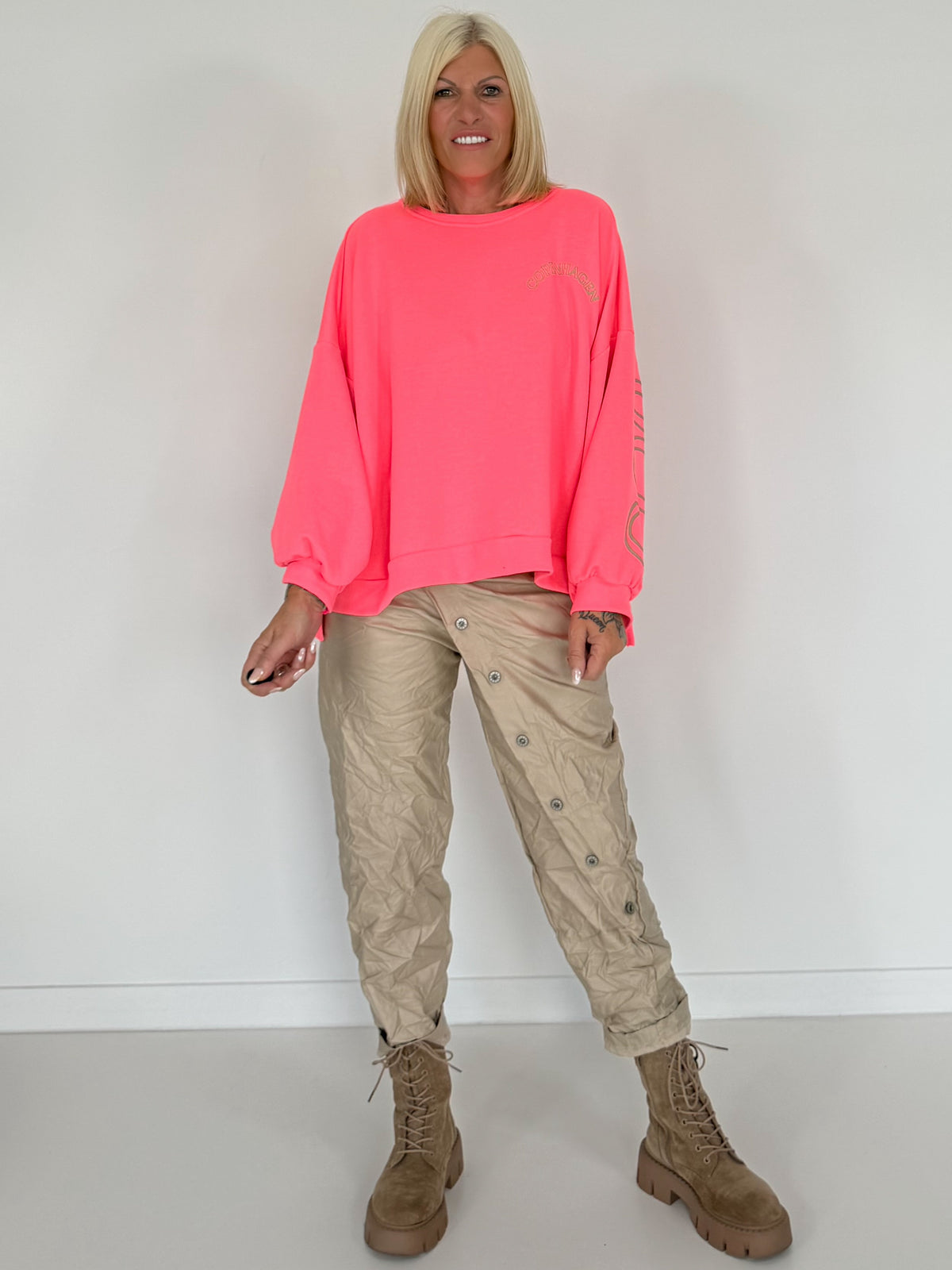 Oversized Sweater Copenhagen - neon pink