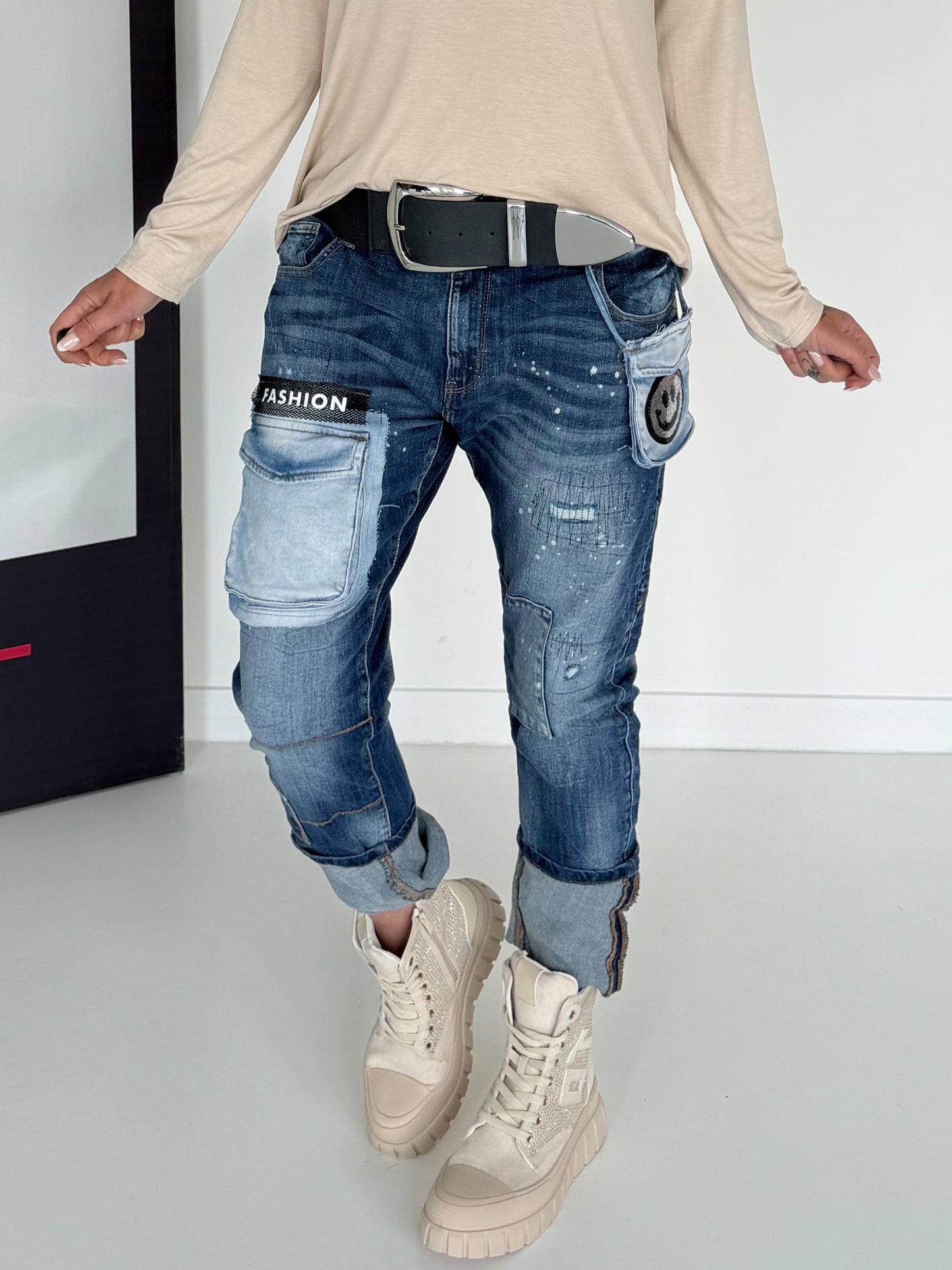 Jeans Fashion Smiley - denim