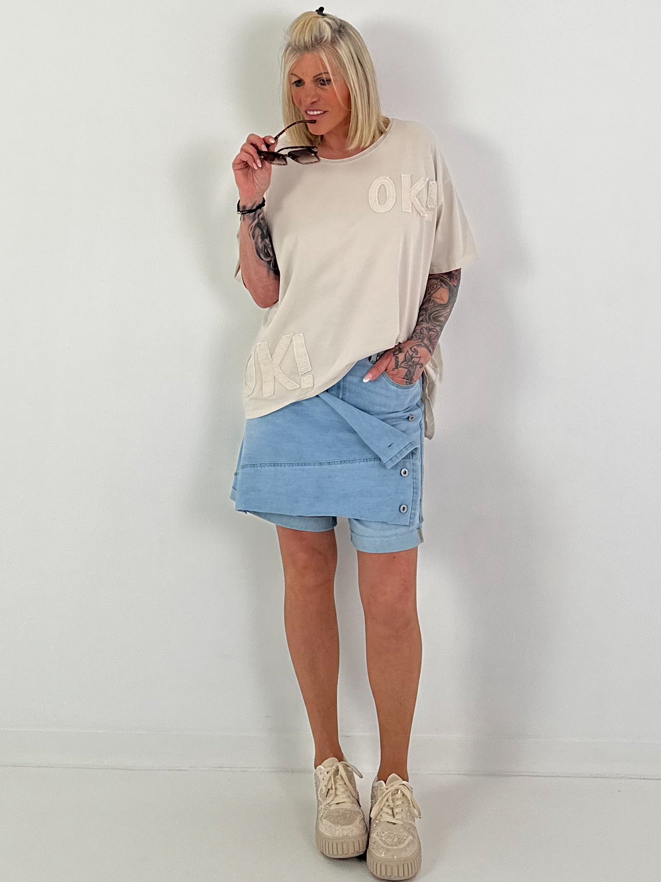 T-Shirt OK! - beige