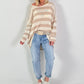 Pulli mit Streifen - beige-taupe