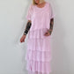 Kleid im Lagenlook - rosa