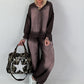 Lässiges Sweatshirt im Used-Look - mokka