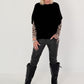 Soft knit vest - black