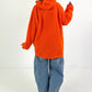 Bouclé Hoodie Malibu - orange