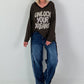 Oversized Shirt Unlock Your Dreams - mocha