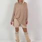Oversized trui model “Relaxed Chic” - beige