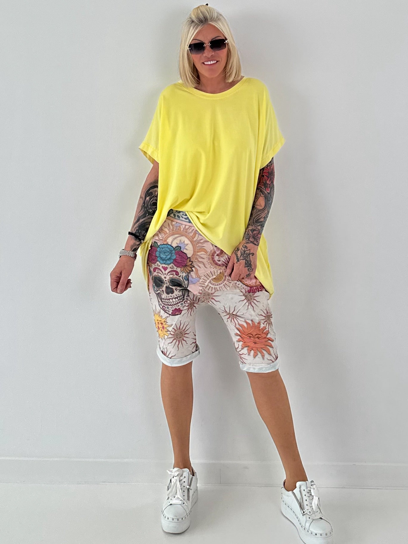 Oversized T-Shirt - gelb