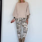 Sweater mit raffinierten Turn-Up-Ärmeln - beige