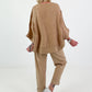 Oversized Linen Shirt - Camel