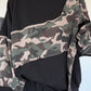 Zweiteiler mit Camouflage-Muster - schwarz-mehrfarbig