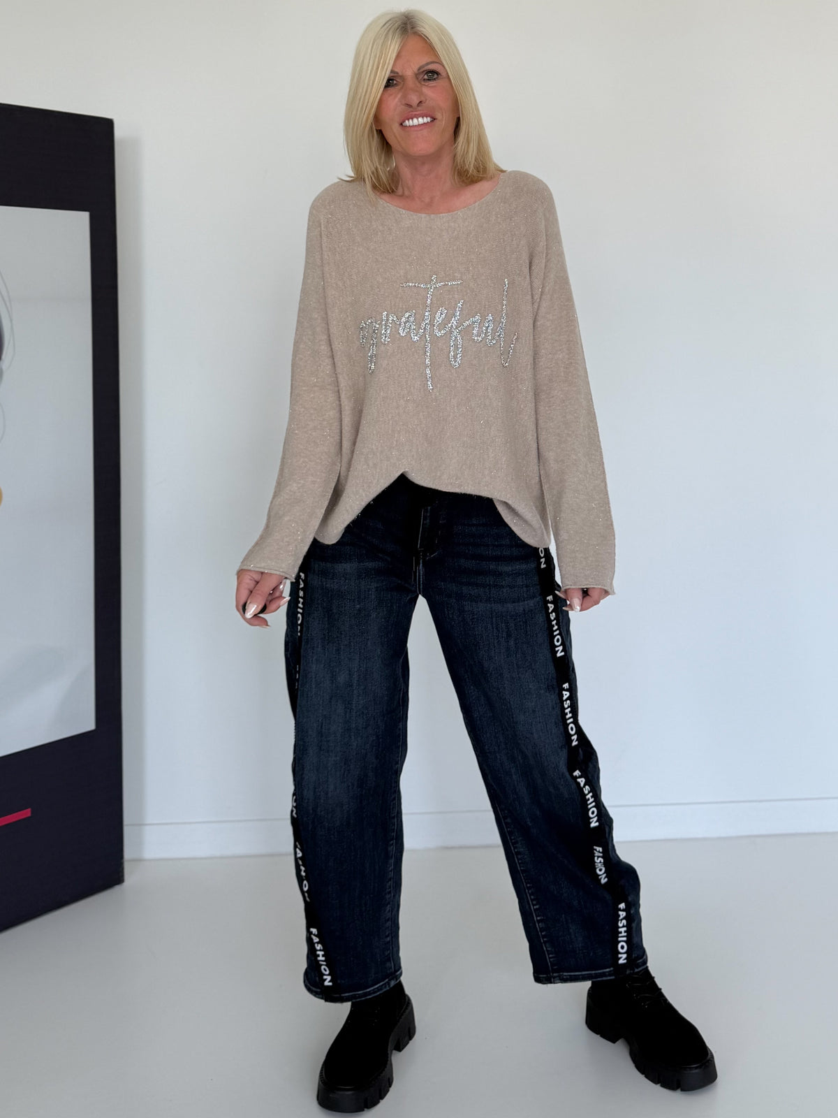 Pullover Grateful - beige