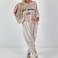 Haremhose mit Knopfdetails - beige