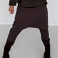 Baggy Hose mit Patten - mokka
