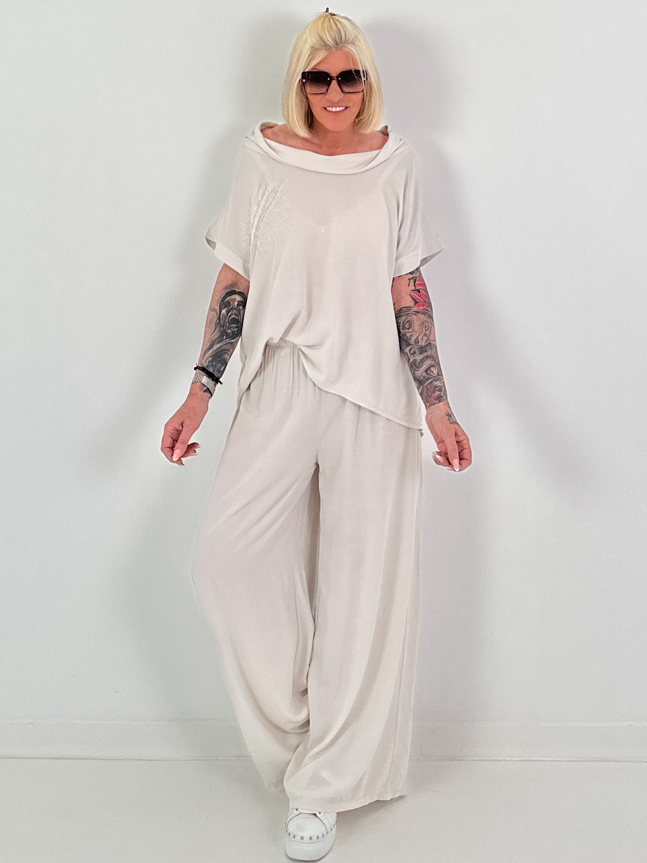 Leichter Zweiteiler - beige