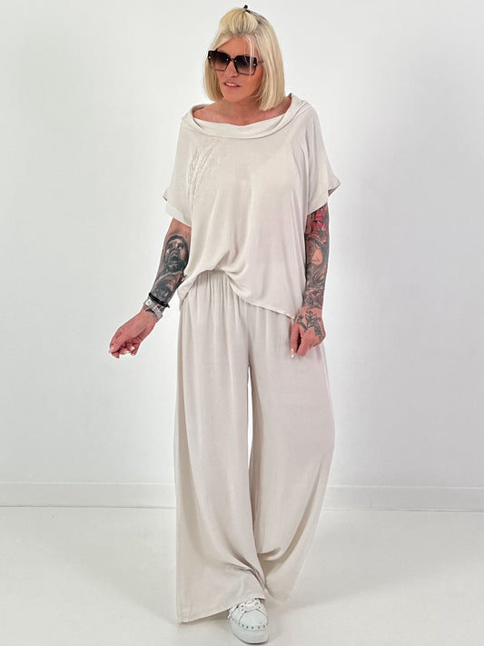 Leichter Zweiteiler - beige