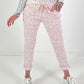 Broek met patroon - roze