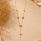 Giuno Kette mit floralen Details - gold