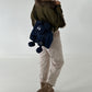 Canvas bag with special details and Speedy shape - denim